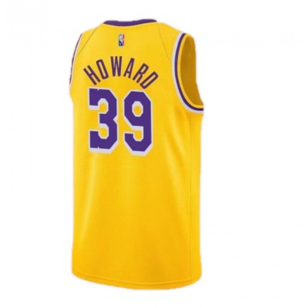 Men's Los Angeles Lakers Dwight Howard #39 Gold 2021/22 Swingman Jersey - Icon Edition-Pro Kit Vault | Brand New 26/27 Sports Jerseys